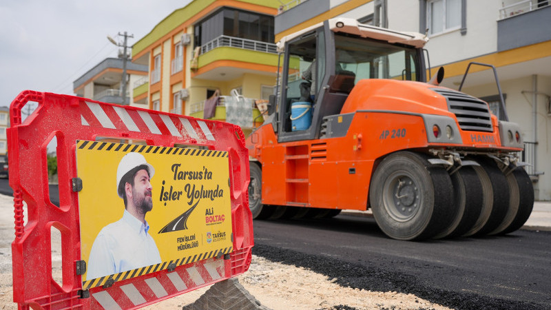TARSUS BELEDİYESİ’NDEN BAĞLAR MAHALLESİ’NE YOL ATAĞI