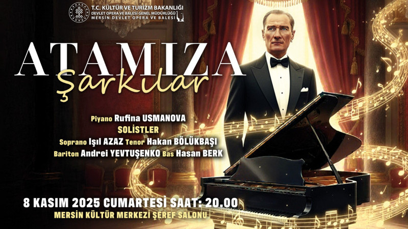 Mersin DOB, Atatürk’ü Müzikle Anıyor