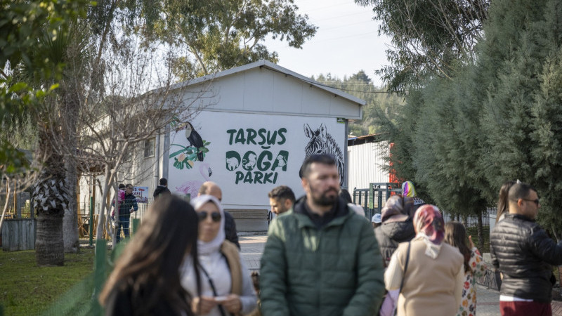 TARSUS DOĞA PARKI YARIYIL TATİLİNDE ZİYARETÇİ AKININA UĞRADI